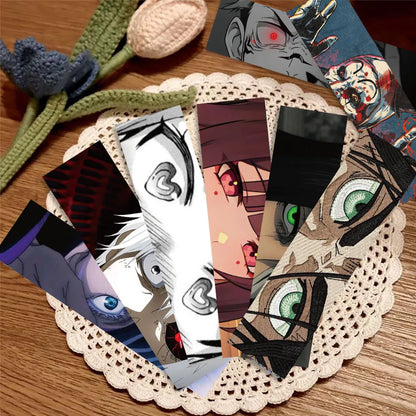 Set of 30 Anime Eye Bookmarks – Japanese-Inspired Bookmarks for Readers, Students & Stationery Lovers