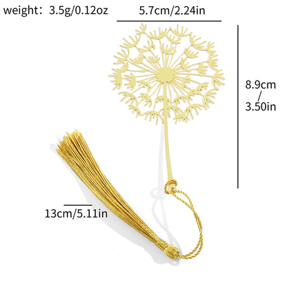 Elegant Chinese Handmade Bookmarks – Golden Lotus & Rose Design for Book Lovers