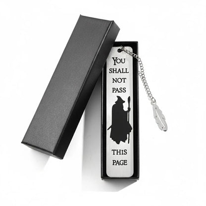 Lord of the Rings-Inspired Metal Bookmark with Ring Charm – Literary Gift for Fantasy Lovers