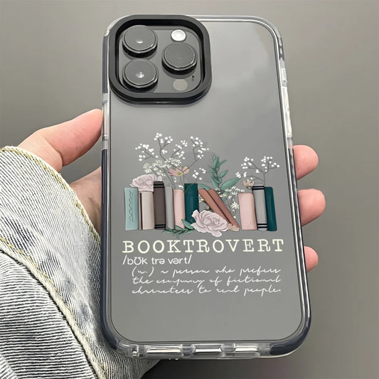 Booktrovert Clear iPhone Case – Shockproof Soft Cover Compatible with iPhone 7 to 17 Pro Max