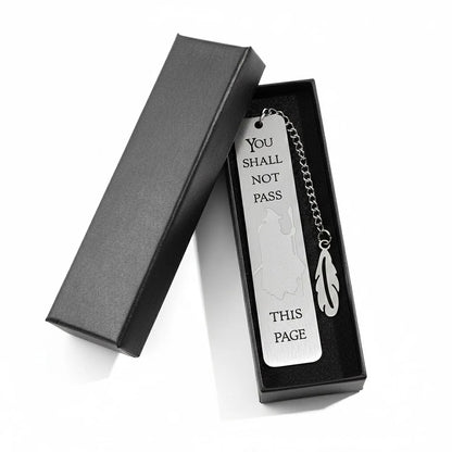 Lord of the Rings-Inspired Metal Bookmark with Ring Charm – Literary Gift for Fantasy Lovers