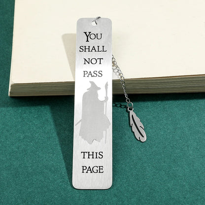 Lord of the Rings-Inspired Metal Bookmark with Ring Charm – Literary Gift for Fantasy Lovers