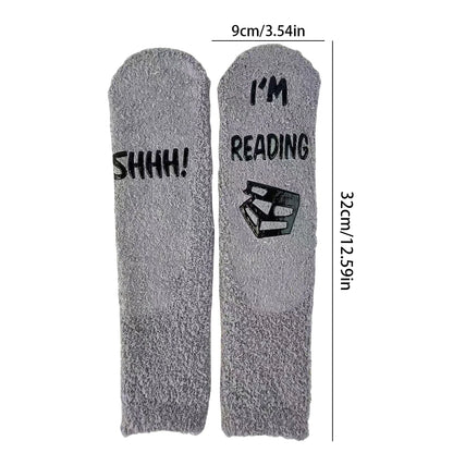 Colourful Edition “Shh! I’m Reading” Socks – Cosy Gift for Book Lovers