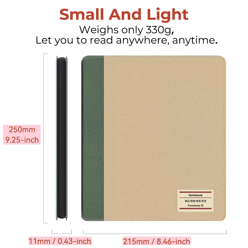 Notebook-Style Kindle Scribe Case – Hard Shell Magnetic Cover with Auto Sleep/Wake & Pen Holder (10.2″, 2022 & 2024)