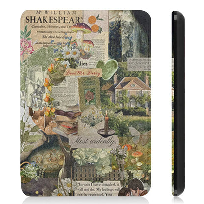 Literary Scrapbook Kindle Case – Fits Kindle Basic (10th–11th Gen), Paperwhite (10th–12th Gen) & Oasis (9th–10th Gen)
