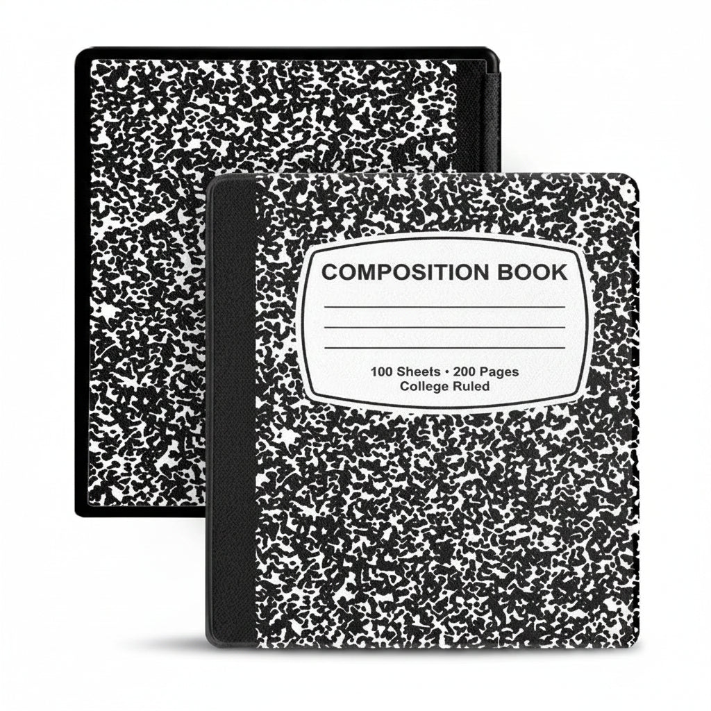 Notebook-Style Kindle Scribe Case – Hard Shell Magnetic Cover with Auto Sleep/Wake & Pen Holder (10.2″, 2022 & 2024)