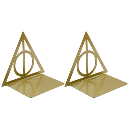 Deathly Hallows Bookends – Retractable Desktop Book Holder & Movie-Inspired Decoration