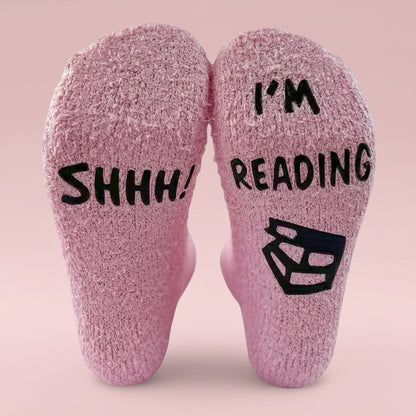 Colourful Edition “Shh! I’m Reading” Socks – Cosy Gift for Book Lovers