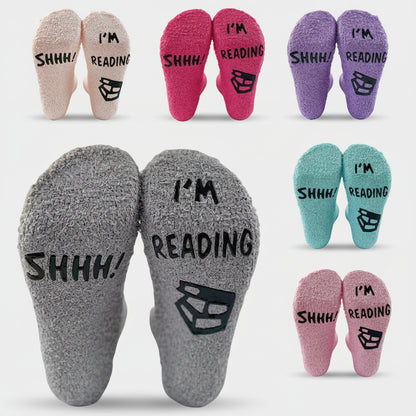 Colourful Edition “Shh! I’m Reading” Socks – Cosy Gift for Book Lovers