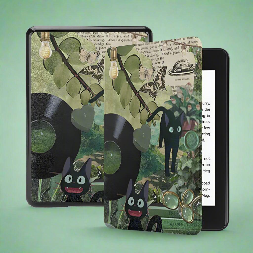 Studio Ghibli-Inspired Kindle Case – Fits Kindle Basic and Paperwhite (7th-12th Gen) – Faux Leather